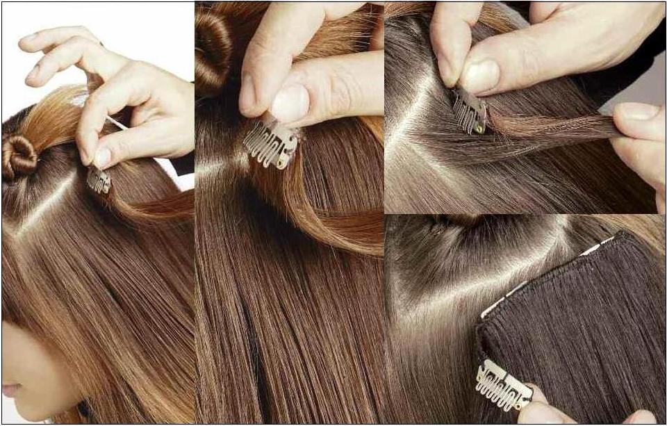 Инструкция по креплению накладных волос на заколках